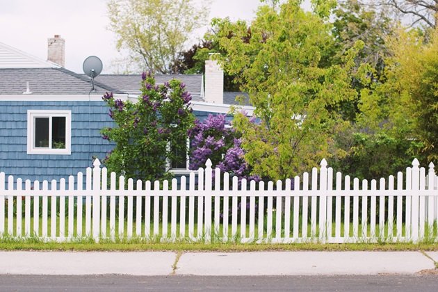 PVC fence creating a private outdoor space, perfect for relaxation